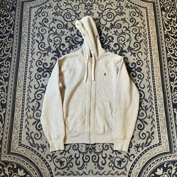 "급처" 폴로 랄프로렌 레드 포니 그레이 후드집업