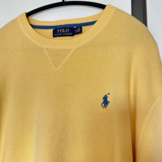 폴로 랄프로렌 연노랑 니트