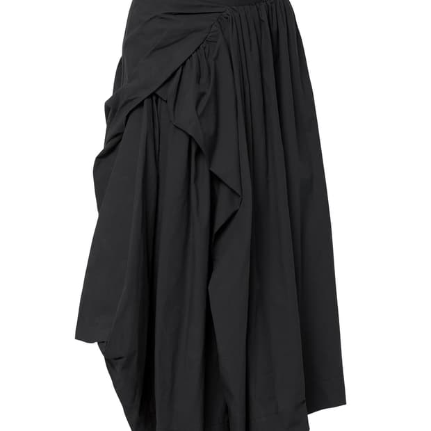(새상품) 플레어업 flareup 블랙 롱 스커트 draped skirt