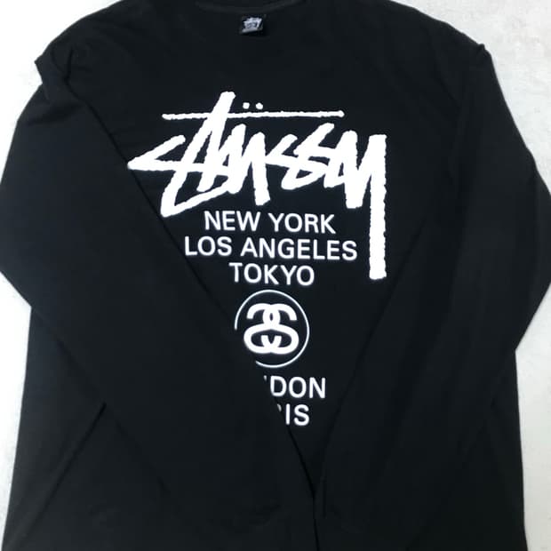Stussy World Tour LS T-Shirt Black XL