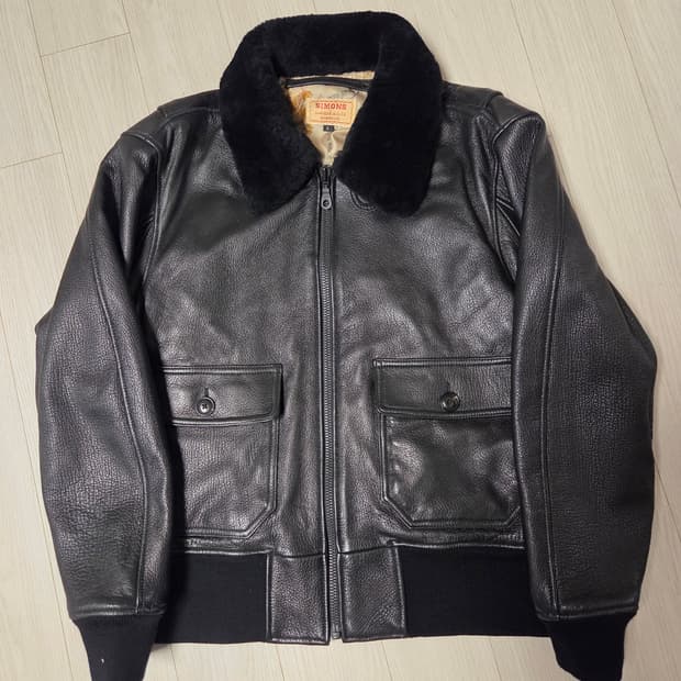 리얼시몬스 G-1 양가죽 플라이트자켓 L