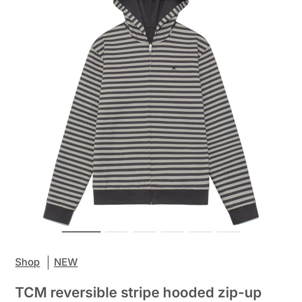 더콜디스모먼트 리버시블 후드집업