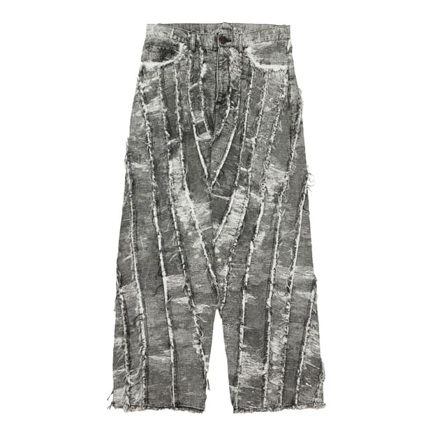 새상품 탁 TAAKK 블랙 케미컬 웨이빙데님 2사이즈 