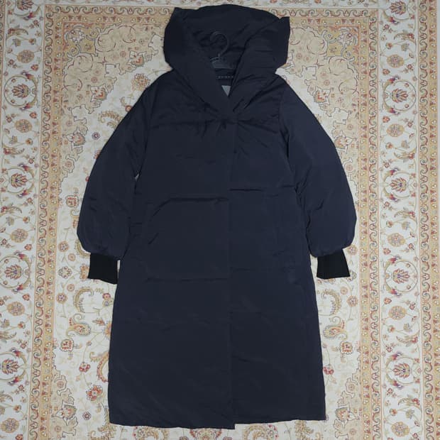 베라왕 구스다운 후드 롱패딩 55