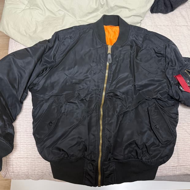 알파인더스트리 ma-1 xl 블랙