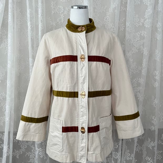 10) 토리버치 자켓 코트 아이보리