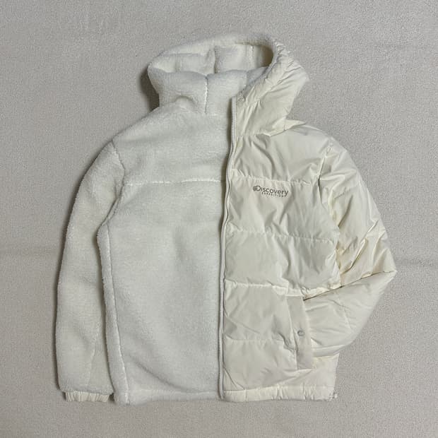 디스커버리 익스페디션 케이드 후드 리버시블 RDS 구스다운 숏패딩