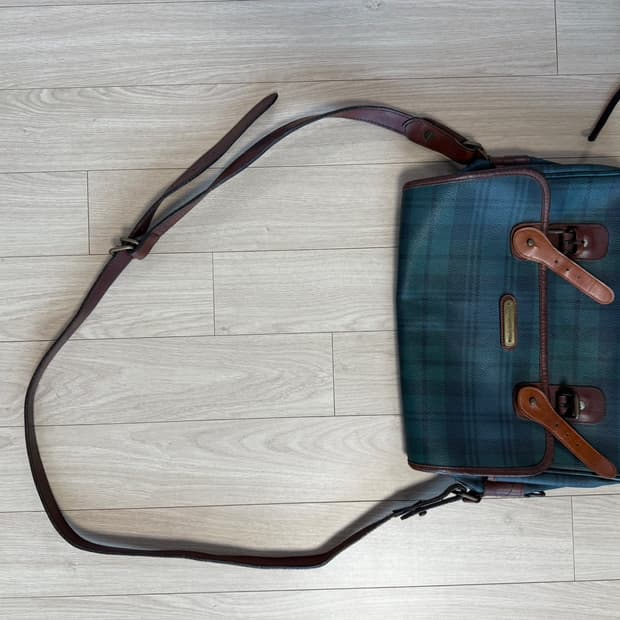 폴로 랄프로렌 타탄체크 블랙와치 크로스백