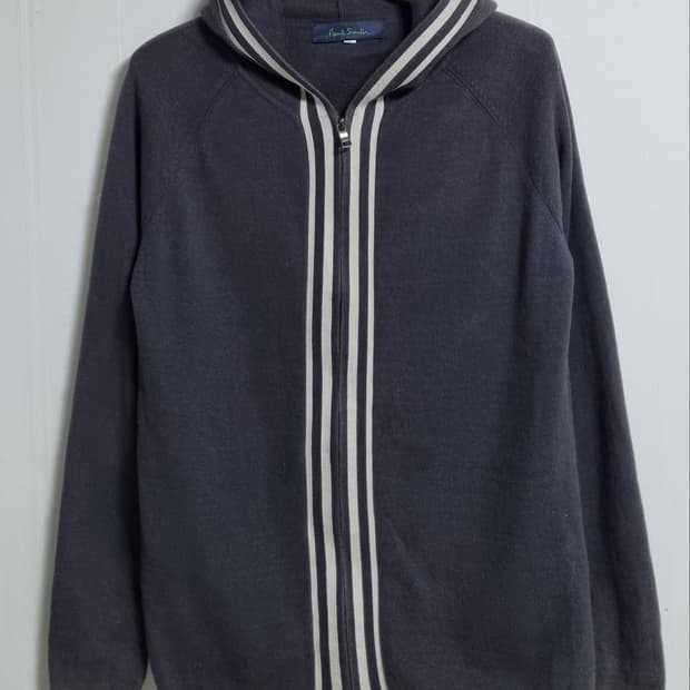 L ) 폴스미스 그레이 니트 후드집업