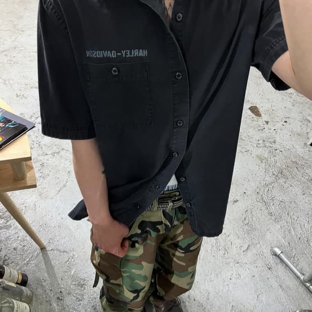 Harley Davidson work half shirt