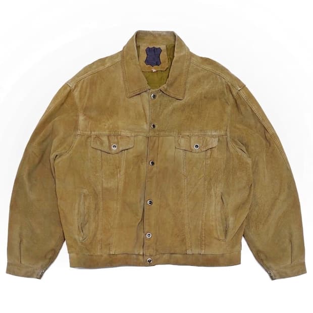 유럽 빈티지 스웨이드 트러커 자켓 (105~110)