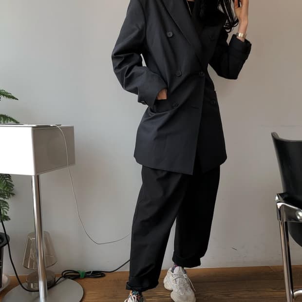 드래곤블루스 블랙 더블 블레이저 1 새상품