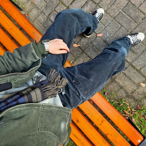 칼하트 b01 double knee pants 31