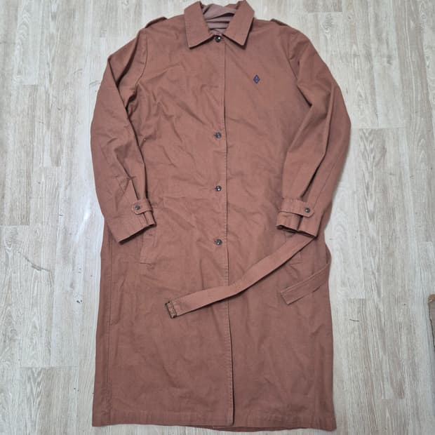 더애니멀스오브저토리 로고 싱글 트렌치코트