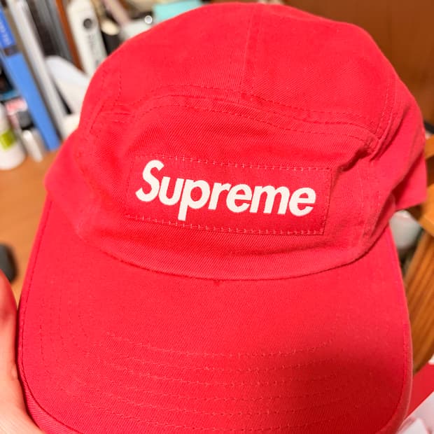 슈프림 모자 레드