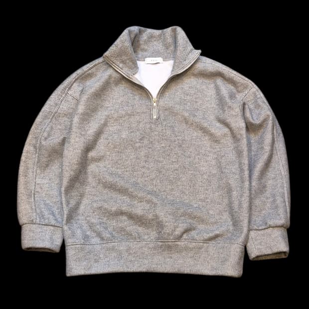 FREE 그레이 하프집업 니트맨투맨 