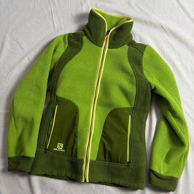 Salomon 살로몬 라임그린 플리스 자켓 95