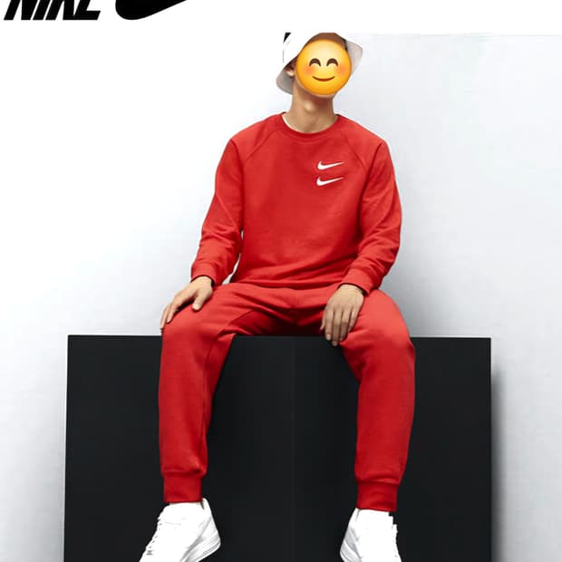 나이키 더블스우시 푸츄라 맨투맨 크루탑 90~95