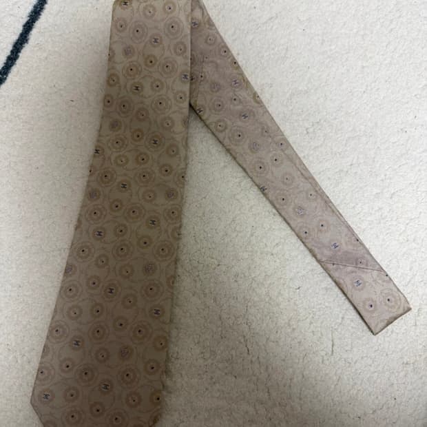 샤넬 로고 실크넥타이