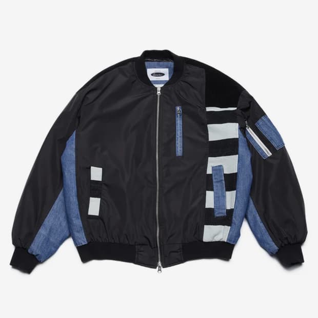 콰이어티스트 믹스 MA-1 자켓 블랙 L