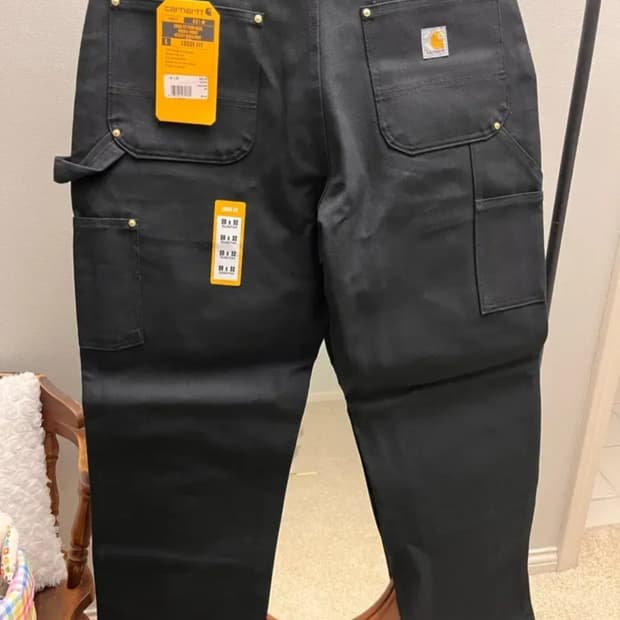 [새제품]칼하트 B01 더블니 워크팬츠 블랙 36x32 