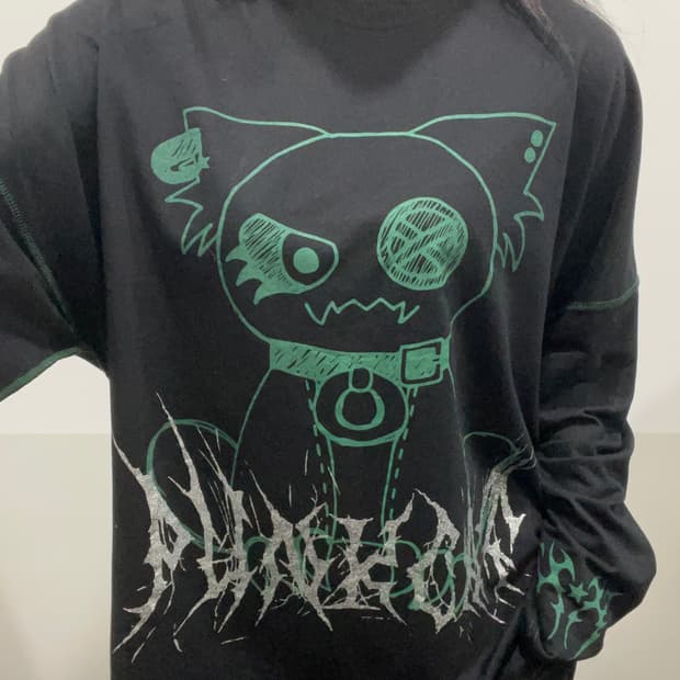 Jpn VOLCAN&APHRODITE 펑크 캣 스티치 롱 슬리브