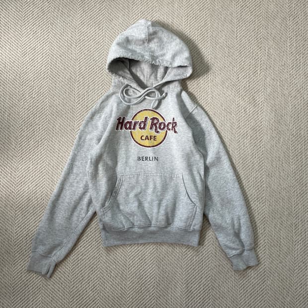 Hard rock 하드락카페 그레이 후드티