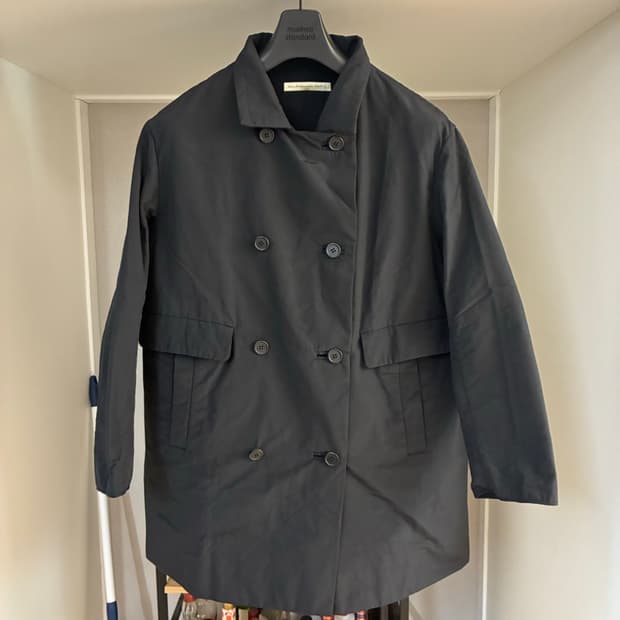 발렌시아가 더블 브레스트 코트