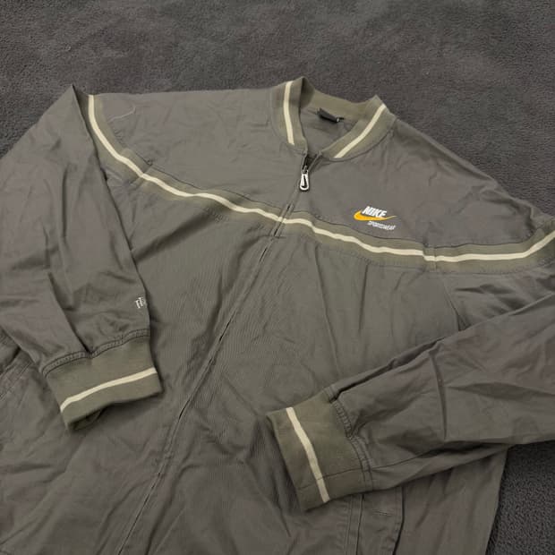 [ 정품/XL ] 나이키 스우시 올드스쿨 블루종 자켓