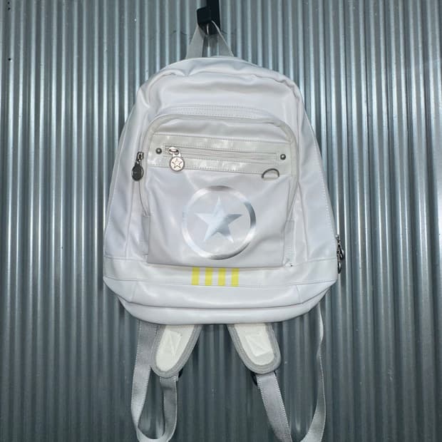 [FREE] 컨버스 CONVERSE 스타 로고 화이트 백팩 가방