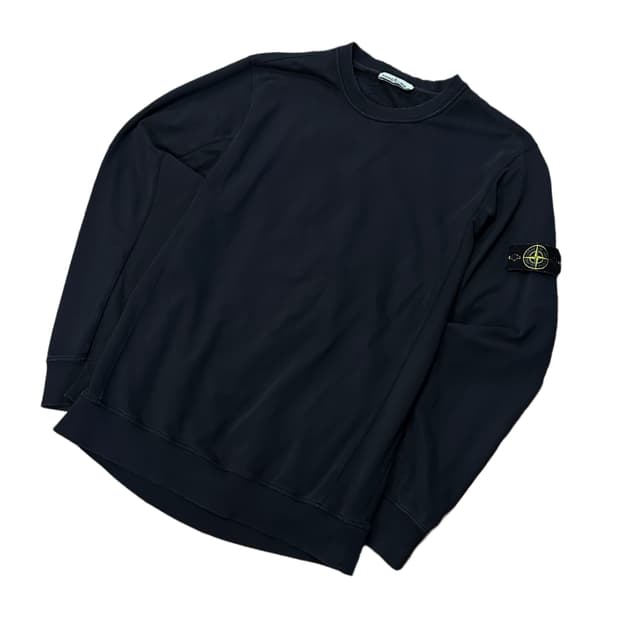 스톤아일랜드 크루넥 맨투맨 블랙 (XL) 105