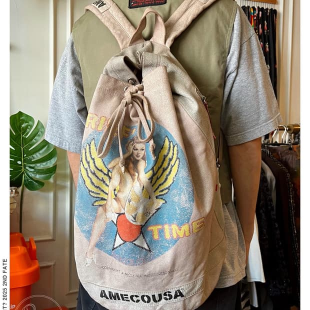 90s AMECO U.S.A Pin-up Girl Duffle Bag