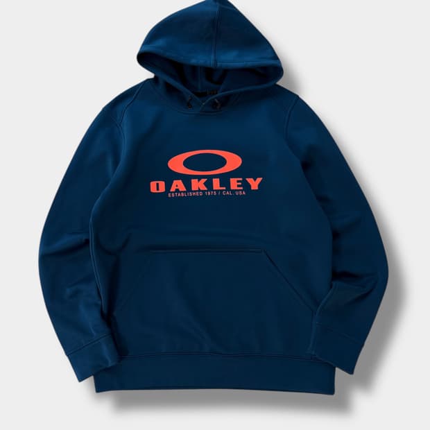 오클리 루즈핏 아이코닉 아이콘 로고 풀오버 후드