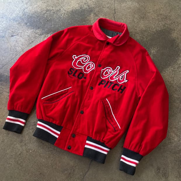 80-90’s Canada corduroy varsity jkt 바시티