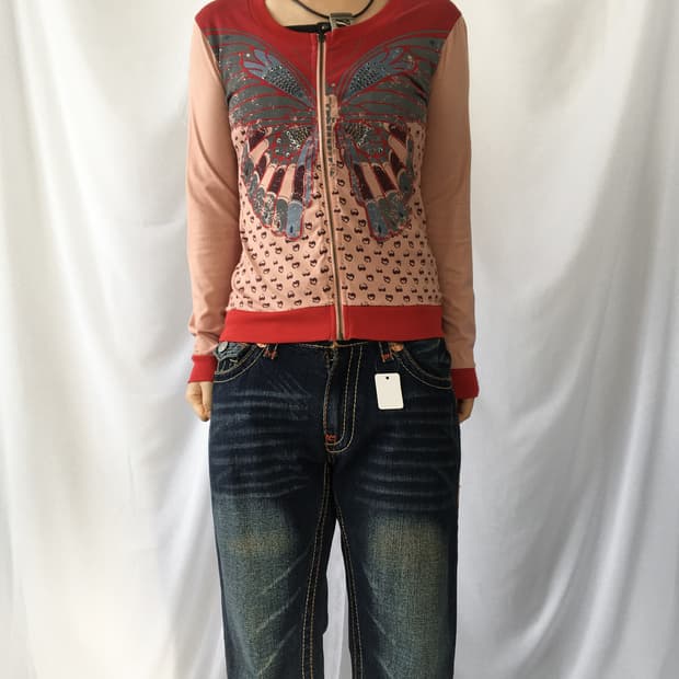 Butterfly point cardigan