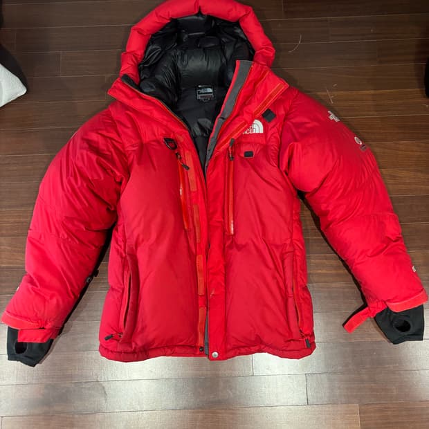 노스페이스 히말라야 패딩 레드 판매합니다