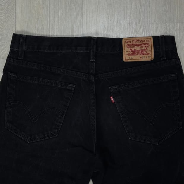 [34/30] 리바이스 517 흑청 블랙