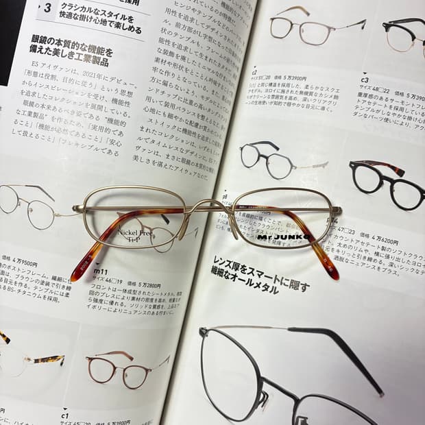 JUNKO KOSHINO MR.JUNKO 준코 코시노 골드 티타늄 안경