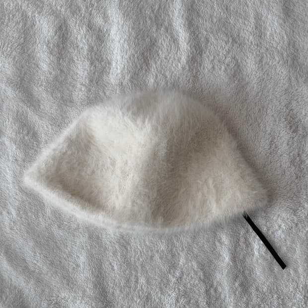 앙고라 털 모자