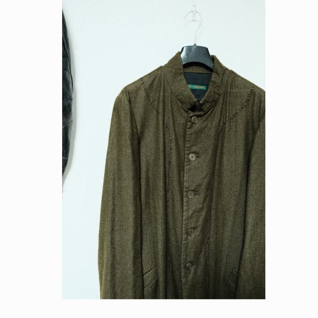 Casey vidalenc stich detail wool coat
