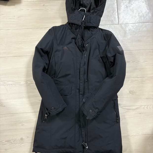 아디다스 덕 다운 와펜 후드 롱패딩