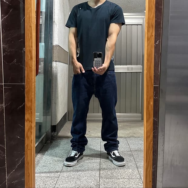 Levi's 리바이스 505 레귤러 스트레이트 데님 팬츠(W33 L32)