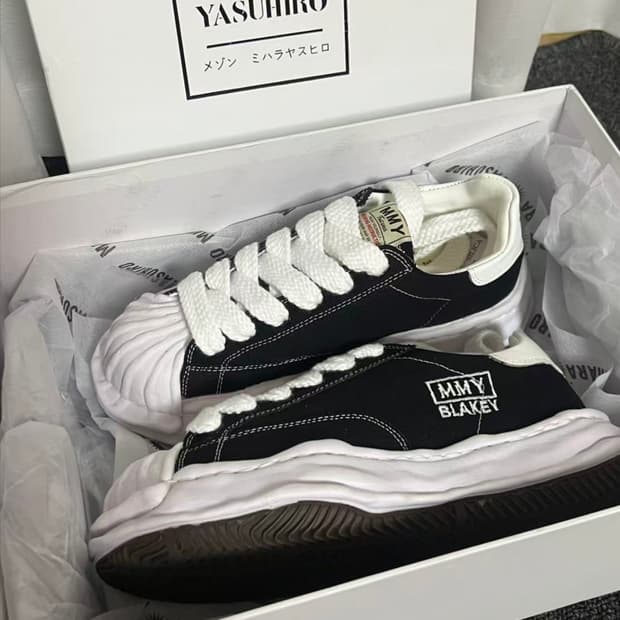 종 미하라 야스히로 블레이키 OG 솔 캔버스 로우탑 265mm