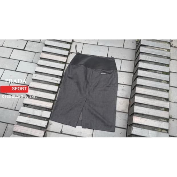 (w) Prada Sports 09SS Slate Grey Skirt
