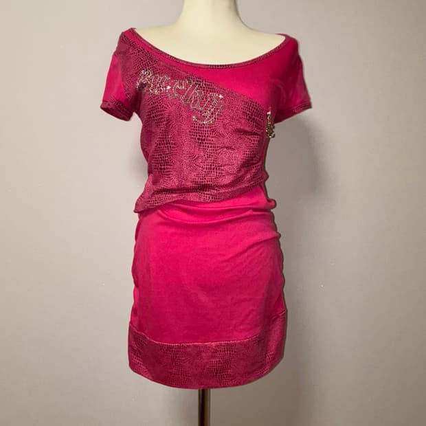 핫핑크 갸루 원피스