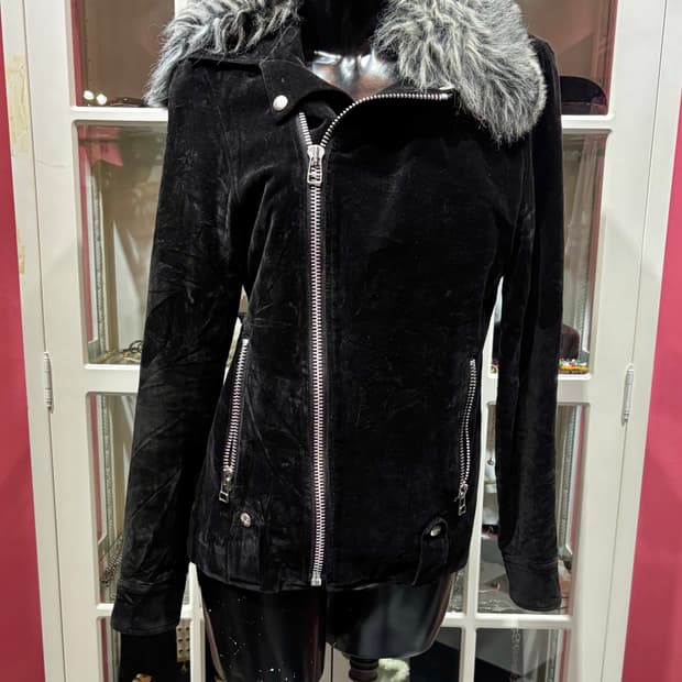 secret agents jacket 시크릿 어젠트 퍼 벨벳 자켓