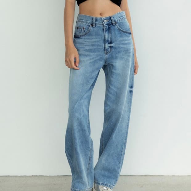 모노하 청바지 tanz blue denim