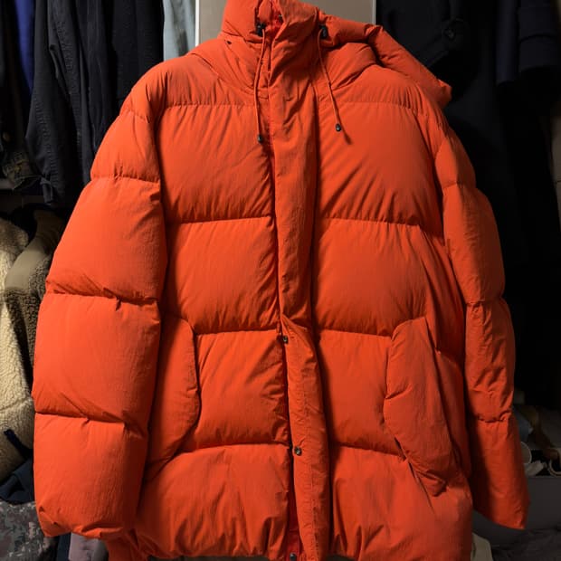 히스 헤지스 하바티 다운 자켓 오렌지 M사이즈