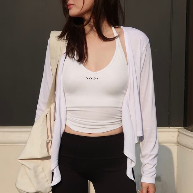 인지액티브 summer wrap cardigan - 아이보리