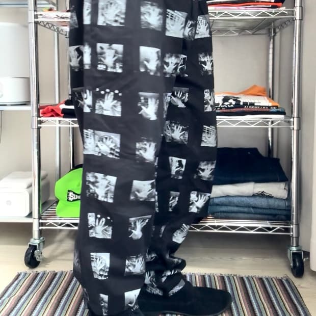 카브엠트 고스트 프린트 팬츠